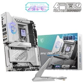 Resim MSI Mpg X870E Edge Ti Wifi Am5 Ddr5 Ses Glan Hdmi/Type-C Sata3 Usb3.2 Atx Anakart 