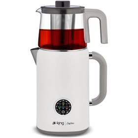 Resim King Kcm387 Çaystar Dijital Çay Makinesi-Beyaz 