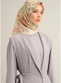 Resim Armine Tivil İpek Eşarp 9338-21 Açık Sarı Karışık Desen Çok Renkli 