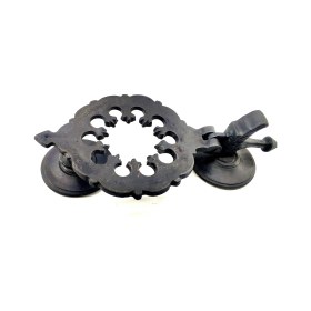 Resim Eco Lounge Antika Tarz Dekoratif Pirinç Osmanlı Kapı Tokmağı, Taktak - 265X75MM, Oksit 