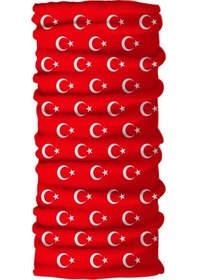 Resim Unisex Bayrak Motosiklet Bandanalar Siyah 