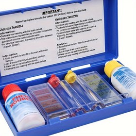 Resim Bir Set Çok Yönlü Ph Ve Klor Su Kalite Testi Kiti, Renk Analizi Ve Sıvı Reaktif Test Ekipmanları Özellikli Taşınabilir Tester ile Yüzme Havuzları İçin. 