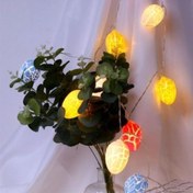 Resim ® 10lu Renkli Yumurta Şeklinde Dekoratif Dolama Led Aydınlatma 