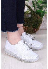 Resim Pisagor Ps-32960 Ortopedik Kadın Günlük Hakiki Deri Ayakkabı Sıyah 