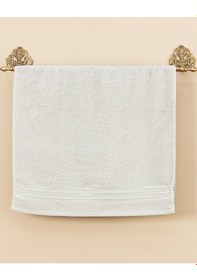 Resim Madame Coco Maynor Bordürü Floşlu Yüz Havlusu 1khvlu1965yüz Havlusu-açık Gri 