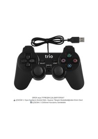 Resim Trio Tr-900 Çift Titreşimli Double Vibration Usb Pc Gamepad Joystick 