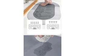 Resim Sihirli Su Emici Kaydırmaz Banyo Paspası Banyo Ayak Matı Nemere 