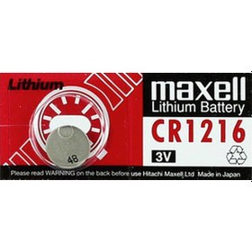 Resim Maxell CR1216 Lityum Düğme Pil 2'li 