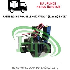 Resim Rainbird 100 Pga Selenoid Vana 1" Bsp (32 Mm.) 9 Volt 