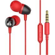 Resim Joyroom Je-106 Mikrofonlu Kulakiçi Kulaklık-Kırmızı 