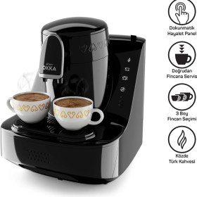 Resim Arzum OK0040-2000 Elite Türk Kahve Makinesi Siyah-Krom 