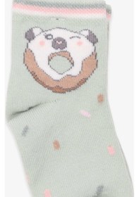 Resim Katamino Breeze Kız Çocuk Soket Çorap Donut Desenli Mint Yeşili (1-2-9-10 Yaş) 