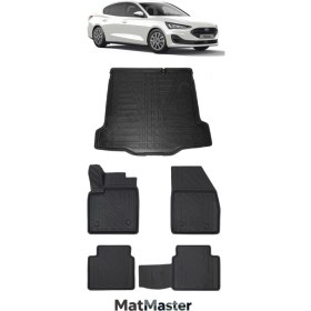 Resim Ford Focus 2025 Model 5d Premium Ekstra Havuzlu Paspas ve Bagaj Havuzu Set 