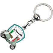 Resim Modül Vespa Motorcycles Motosiklet Damla Etiketli Anahtarlık - Yeşil Vespa 