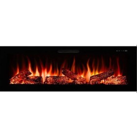 Resim Masta 130 - Isıtmasız Elektrikli Şömine Sınırsız Renkli Cam Çerçeveli 