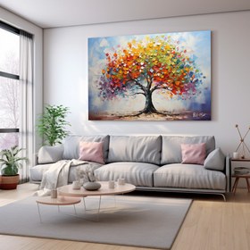 Resim Suluboya Ağacı - 120x80 ( Çok Satan ) 