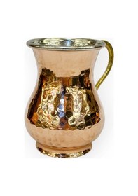 Resim El Dövme Bakır Bardak 