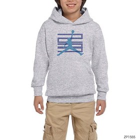 Resim Jordan 23 Gri Çocuk Kapşonlu Sweatshirt - 5-6 Yaş / Gri 