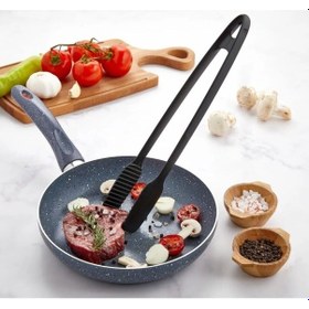 Resim Maşa - 220 Dereceye Kadar Dayanıklı Yanmaz - Yapışmaz Plastik Izgara Maşası 30 Cm Diğer 