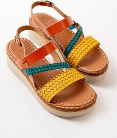 Resim 730-152 Multi Ortopedik Hakiki Deri Dolgu Kadın Sandalet 