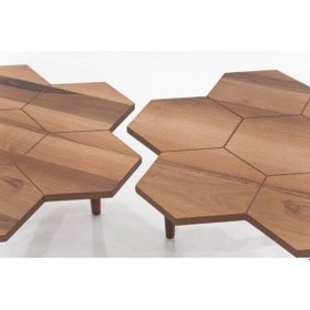 Resim Petek Orta Sehpa Ceviz 