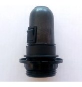 Resim Marketcik Siyah Anahtarlı E27 Duy Dekoratif Şişe ve Masa Lambası Duyu 