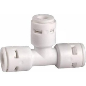 Resim Su Arıtma Cihazı Için Üç Tarafı Quick Geçmeli T Dirsek Fitting 