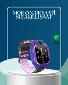 Resim shopwave S10 Mor Çocuk Takip Saati Elektronik Bariyer ve Sesli Mesaj Destekli 
