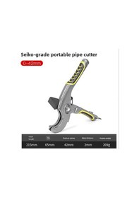 Resim Mufunye Odis Marka 0-75mm Çaplı Ppr/pvc Boru Kesici, Hızlı Kesim İçin Güçlendirilmiş Teflon Bıçağı, İşçi Verimliliği Artırıcı Plümbing Aleti 42mm 