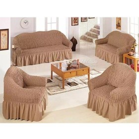 Resim StarMall Bürümcük Koltuk Örtüsü, Çekyat, Berjer Kılıfı 3311 Takım Kum 