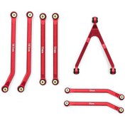 Resim Suofeng 1/24 Axial Scx24 İçin Yüksek Performanslı Alüminyum Şasi Bağlantı Seti - Kırmızı 