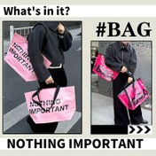 Resim 1 adet moda trend alışveriş çantası - Taşınabilir, katlanabilir ve büyük kapasiteli çanta - sokak stili - ins tarzı 