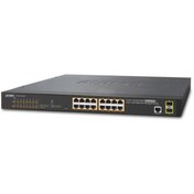 Resim Pl-gs-4210-16p2s Yönetilebilir Layer 2 Gigabit Ethernet Poe Switch 