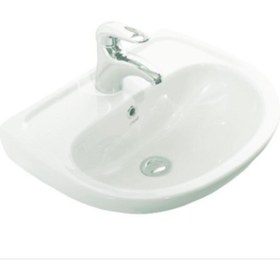 Resim Creavit Oval Lavabo 36X45 Cm Beyaz Batarya Delikli Lavabo 