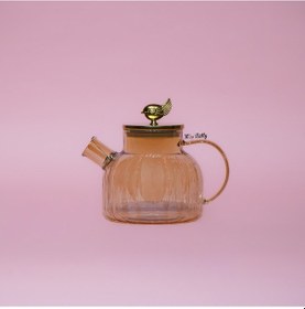 Resim Bellisima Çizgi Desen Demlik Amber 