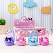 Resim Sanrio Kuromi Çift Fonksiyonlu Kalemtraş ve Silgi - 2'si 1 Arada Akrilik Okul Malzemesi, Sevimli Karikatür Tasarımı, Beyaz & Pastel Renkler Gençler ve Yetişkinler İçin 