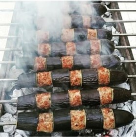 Resim Patlıcan Kebap Şişi Sebze Şişi Demir 5-10 Adet 6 Mm Kare Kalınlık 10 Adet 0.6 Mm Kare Şiş 