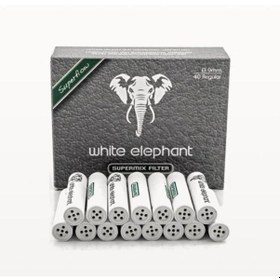 Resim Ehediye White Elephant 40 Lı 9 Mm.Lületaşı Pipo Filtre Filitresi Kb65-40 
