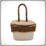 Resim Stoper - Kare Beton Kapı Stoperi Kapı Tutucu Kapı Durdurucu Kapı Tutacağı 