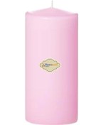 Resim 6x20 Pembe Silindir Mum Pembe 