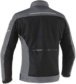 Resim Clover Netstyle-3 WP Korumalı Kadın Motosiklet Montu Siyah Gri Kırmızı 