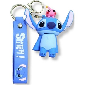 Resim Stitch V3 Turquoise Edition 3d Figürlü Bilek Kayışlı Anahtarlık - 1 Adet 