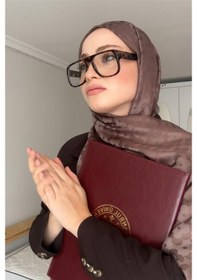 Resim Carell Şeyda Ateştepe'nin Tercihi Çiçek Desen Jakar İtalyan İpekli Şal Soft Kahve Çok Renkli 