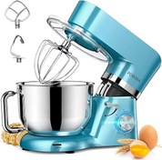 Resim Powwa Stand Mikser 1500W 6.2 QT (5.9 LT) Tilt-Head Elektrikli Mutfak Şefi 