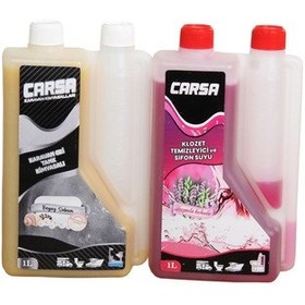 Resim Carsa Karavan Tuvalet Sifon Suyu + Carsa Gri Tank Kimyasalı 2 x 1 L 