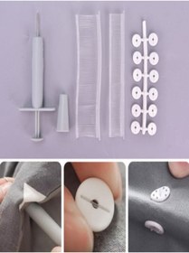 Resim Vi Caro 2 Adet Yorgan Kılıfı Çarşaf Nevresim Tutucu Sabitleme Seti (2 Adet) 