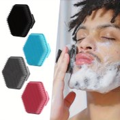 Resim Erkekler için Silikon Yüz Peeling Masaj Pedleri - Yumuşak Kıllı, Ergonomik Tasarım ile Daha İyi Tüy Alma, Hafif Bej Renkli Bakım Masaj Aleti, Günlük Kullanıma Uygun 5 Farklı Renk Seçeneği 