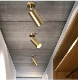 Resim Rsylight Metal Mafsallı Eskitme Spot Armatür Günışığı Led Ampullü Eskitme 