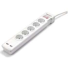 Resim Salicru Usb'li Akım Korumalı Priz 5' Li 1.5 M 