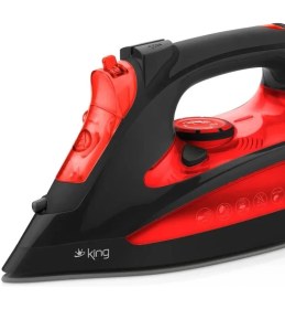 Resim Osborn 2600W Buharlı Ütü – Kırmızı, Otomatik Kapanma ve Kireç Önleyici Sistem 